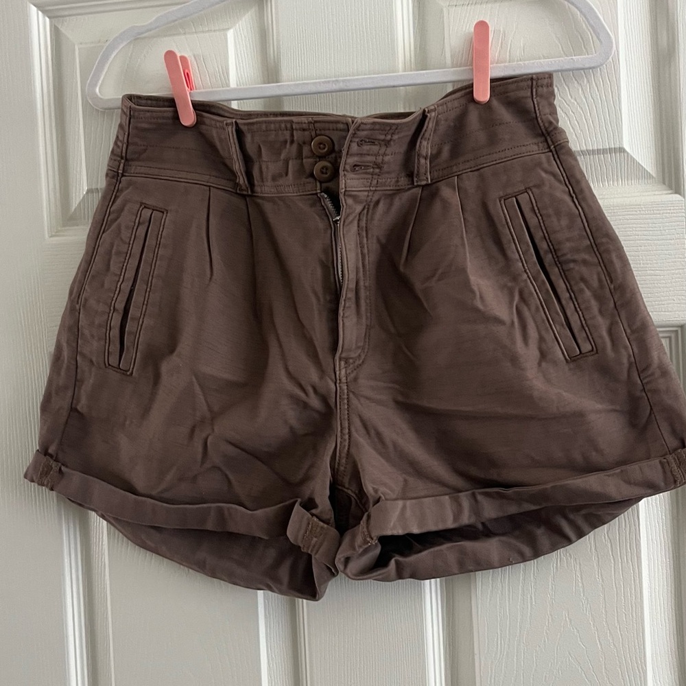 American Eagle Outfitters High Waist Brown Shorts